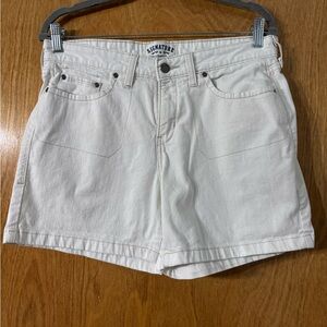 Signature by Levi Strauss Women's White Jean Shorts